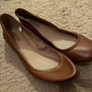 Mossimo Supply Co. Brown Flats & Loafers with Smooth Leather and Rounded Toe